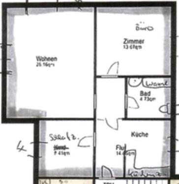 Foto - 3 Zimmer Etagenwohnung in Dassow