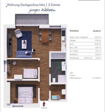 Foto - 3 Zimmer Etagenwohnung zum Kaufen in Neustadt an der Waldnaab