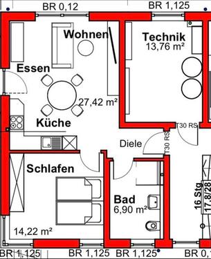 Foto - 2 Zimmer Etagenwohnung zur Miete in Heusweiler