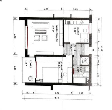 Foto - 2 Zimmer Etagenwohnung zum Kaufen in Felsberg