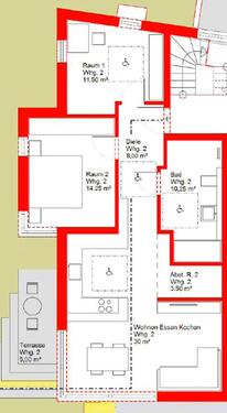 Foto - 3 Zimmer Erdgeschoßwohnung in Pforzheim