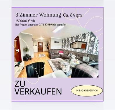Foto - 3-Zimmer-Wohnung in Bad Kreuznach – ca. 84 qm – 180.000 €