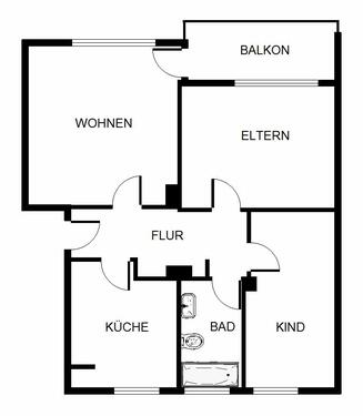 Foto - Etagenwohnung zur Miete in Gelsenkirchen