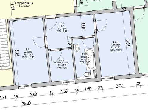 Foto - 1 Zimmer Etagenwohnung zur Miete in Stralsund