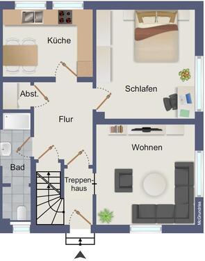 Foto - 2-Zimmer-Wohnung WG geeignet ab sofort spätestens 01.01.2026