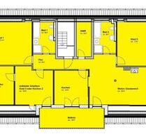 5-Zi-Wohnung: DG, renoviert, 2 Bäder, Gaskamin, Balkon, EBK - Wismar Altstadt