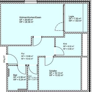Foto - [TSP#850] 3-Zimmer-Wohnung in zentraler Lage von Dornum mit Balkon