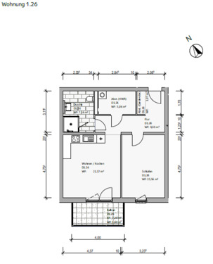 Foto - 2 Zimmer Neubauwohnungen zur Miete Wolfsburg - WBS erforderlich