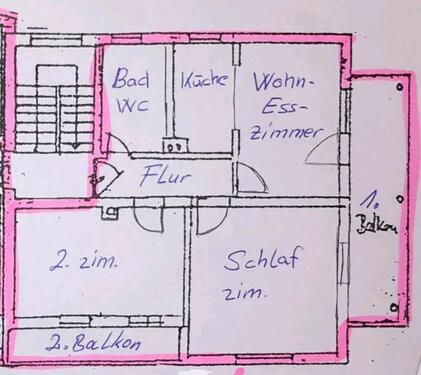 Foto - Etagenwohnung in Bad Berneck im Fichtelgebirge zur Miete