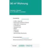 Wohnung zu vermieten - 800,00&nbsp;EUR Kaltmiete, ca.&nbsp; 96,00&nbsp;m&sup2; in Breitscheid (PLZ: 53547)