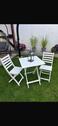 Foto - Gartenmöbel Set, ein Tisch und zwei Stühle