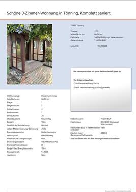 Foto - Etagenwohnung zur Miete in Tönning