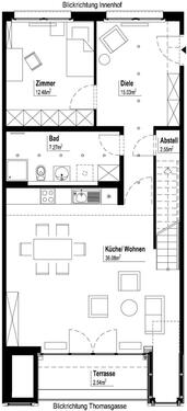 Foto - 3 Zimmer Maisonettenwohnung zur Miete in Leipzig
