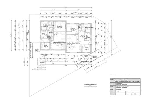 Foto - Bungalowhälfte zur Miete - 950,00 EUR Kaltmiete, ca.  97,00 m²