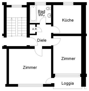 Foto - 2 Zimmer Etagenwohnung zur Miete in Osnabrück