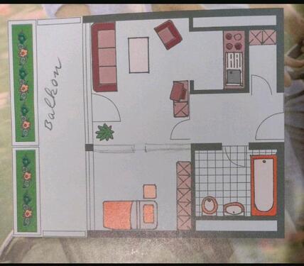 Foto - Verkaufe Wohnung 2 Zi., 44qm in Moosach