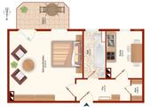 Foto - 1 Zimmer Erdgeschoßwohnung zur Miete in Blankenburg (Harz)