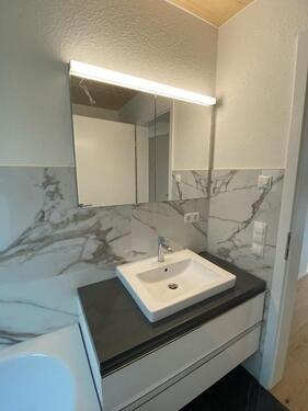 Foto - Neubau 3-Zimmer-Wohnung im EG, barrierefreie mit Einbauküche, Terrasse und Garten