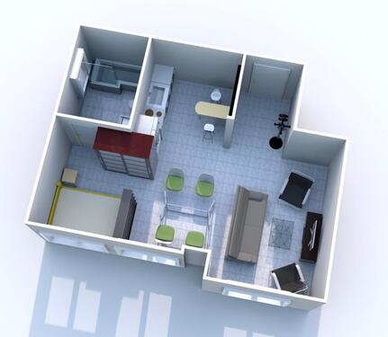 Foto - Praktisches, modern möbliertes Souterrain Apartment