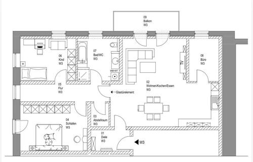 Foto - 4 Zimmer Etagenwohnung in Windorf