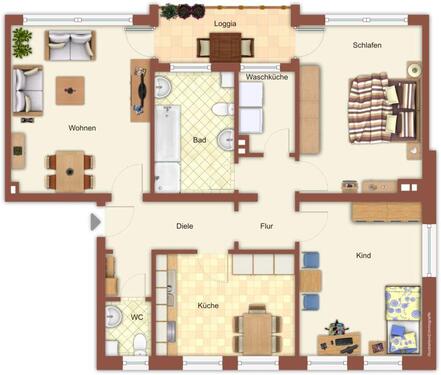 Foto - Erdgeschoßwohnung in Mönchengladbach zur Miete