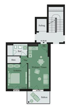 Foto - 2 Zimmer Etagenwohnung in Mühlheim am Main