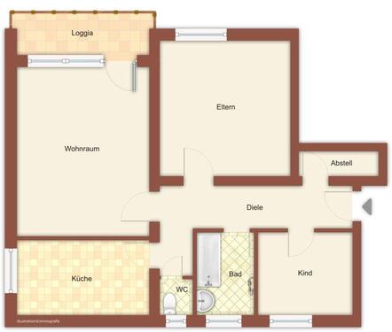 Foto - 3 Zimmer Etagenwohnung zur Miete in Mönchengladbach