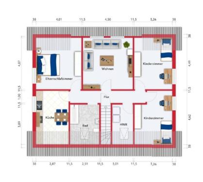 Foto - 4 Zimmer Obergeschosswohnung in Bothel zu vermieten