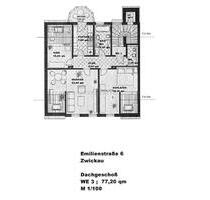 Charmantes Dachgeschoss mit Balkon & Charakter – stilvolle 3-Raumwohnung in Zwickau!