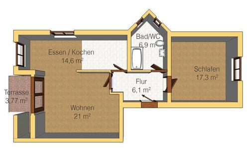 Foto - 2 Zimmer Erdgeschoßwohnung in Glauchau