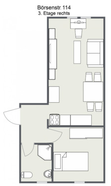 Foto - Etagenwohnung in Wilhelmshaven zur Miete