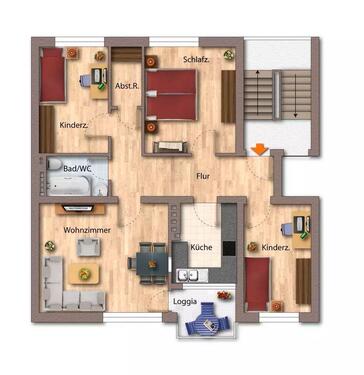 Foto - Anfragestop! Sanierte, helle 4 Zimmer Wohnung Nähe Lubinus CAU