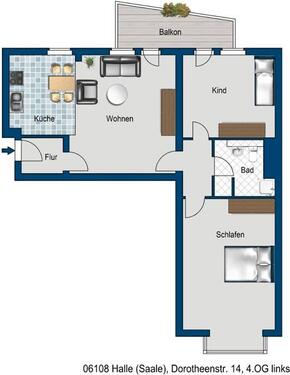 Foto - Platz für Alle! - 840,00&nbsp;EUR Kaltmiete, ca.&nbsp; 92,28&nbsp;m&sup2;