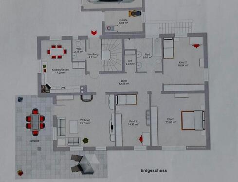 Foto - 4 Zimmer Erdgeschoßwohnung zur Miete in Prittriching