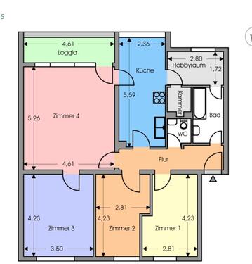Foto - 4,5 Eigentumswohnung Top Lage Idealer Schnitt