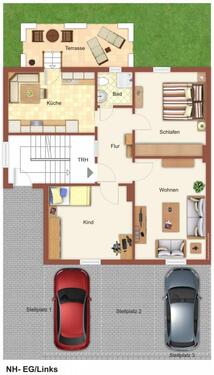 Foto - Helle Altbau-Wohnung mit 3 Zi - Kü - Bad - Terrasse - 1Stellplatz