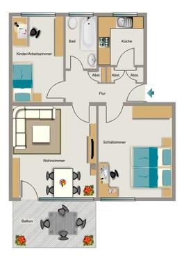 Foto - Etagenwohnung in Oer-Erkenschwick zur Miete