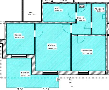 Foto - 2 Zimmer Etagenwohnung in Radeburg