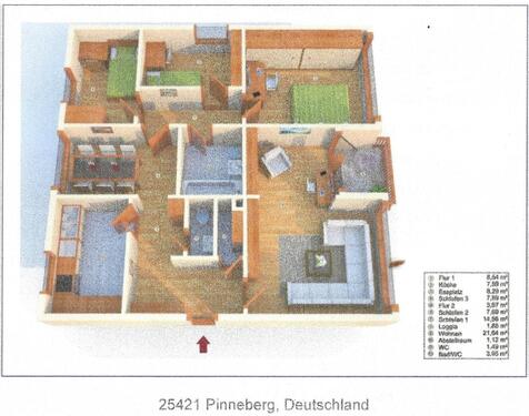 Foto - Exklusive, gepflegte 4-Raum-Wohnung mit EBK in Pinneberg