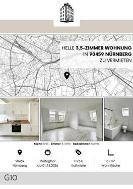 Foto - Lichtdurchflutete 3,5-Zimmer-Wohnung mit neuer Einbauküche