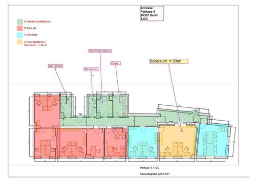 Foto - Büroraum 30m² in 10367 Berlin- Nähe S+U-Bahn All-in-Miete