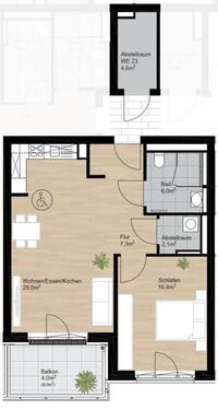 Foto - Moderne 2-Zimmer Wohnung in Neu Wulmstorf Rosshof