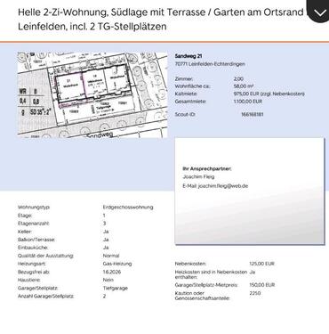 Foto - 2-Zi-Wohnung, Südlage mit Terrasse Garten am Ortsrand