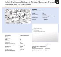 2-Zi-Wohnung, Südlage mit Terrasse Garten am Ortsrand - Leinfelden-Echterdingen