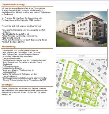 Foto - Etagenwohnung zur Miete in Backnang