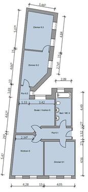 Foto - 4-Zimmer-Wohnung im 2. OG mit Balkon