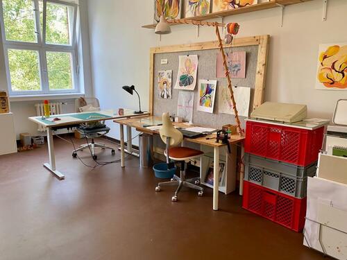 Foto - Geteiltes Atelier im Kunstzentrum Tegel-Süd
