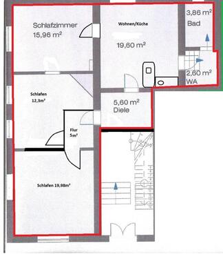 Foto - 4 Zimmer Etagenwohnung zur Miete in Sehnde