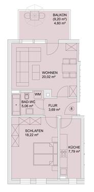 Foto - 2 Zimmer Etagenwohnung zur Miete in Zwickau