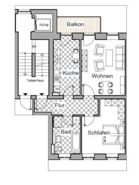 Foto - 4 Zimmer Etagenwohnung zur Miete in Chemnitz